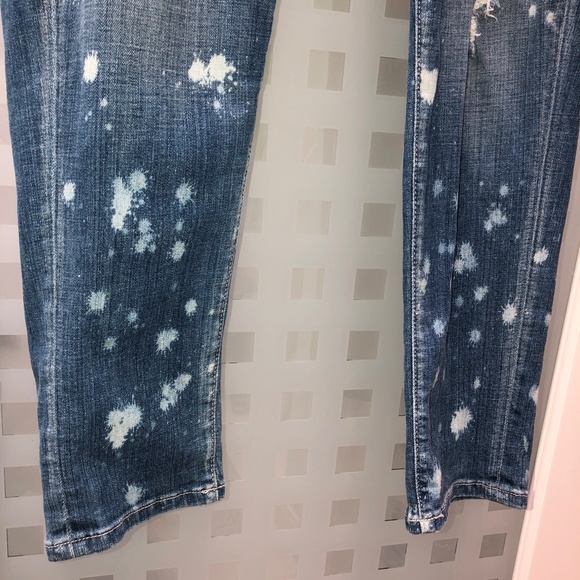 🎉3HP🎉 LANE BRYANT Low Rise Boyfriend Jeans Distressed Deconstructed Stretch 16 - Picture 5 of 16